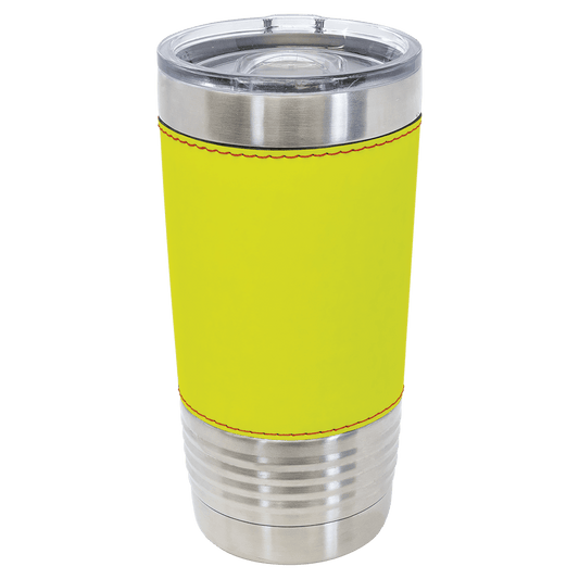 SKU: LTM835 - Polar Camel 20 oz. Softball Leather Tumbler with Slider Lid
