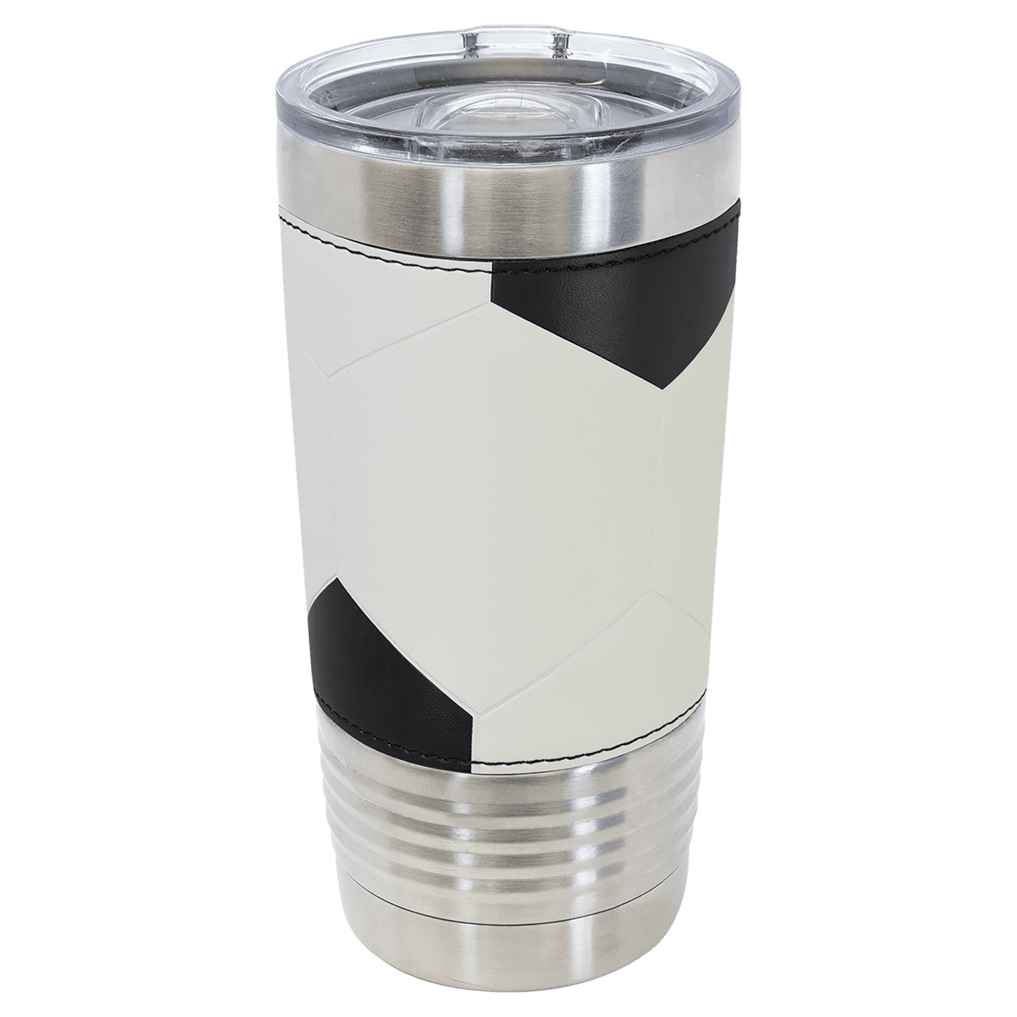 SKU: LTM836 - Polar Camel 20 oz. Soccer Leather Tumbler with Slider Lid