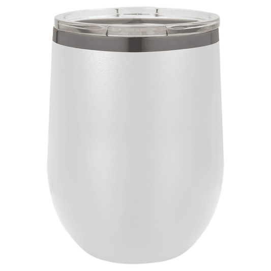 SKU: LTM871 - Polar Camel 12 oz. White/Ghost Black Stemless Wine Tumbler